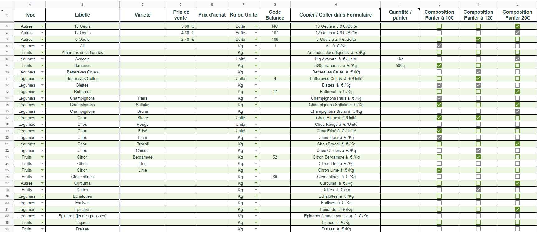 Gestion de stock